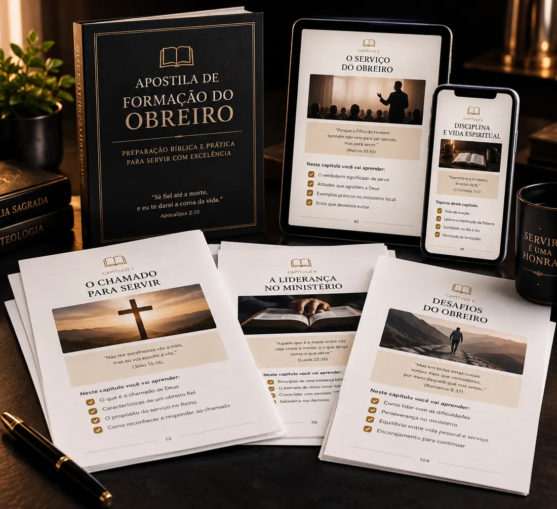Material completo da Apostila de Formação do Obreiro